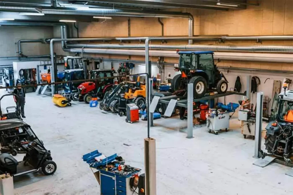 Lading maskinforretning serviceværksted
