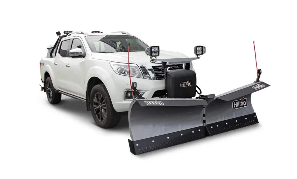 Hilltip snowstriker på pickup